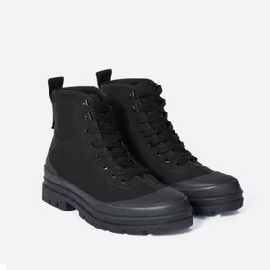 Everlane Canvas Utility Boots. Pre-owned. Worn once.